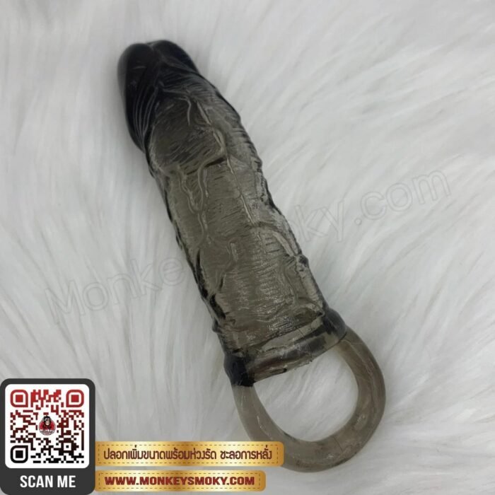 ปลอกเพิ่มขนาดพร้อมห่วงรัด สีดำใส-3